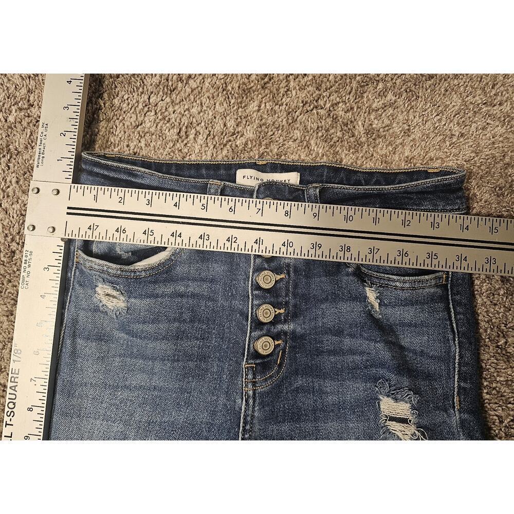Flying Monkey Jeans Womens 27 Disclosure - High Rise Button Up Ankle Skinny - Picture 5 of 8